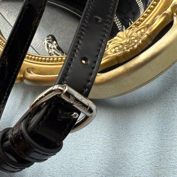 🆕 VIVIENNE WESTWOOD 🧿 NWOT Louise Heart Patent Leather Crossbody Bag - AUTH - Picture 10 of 16